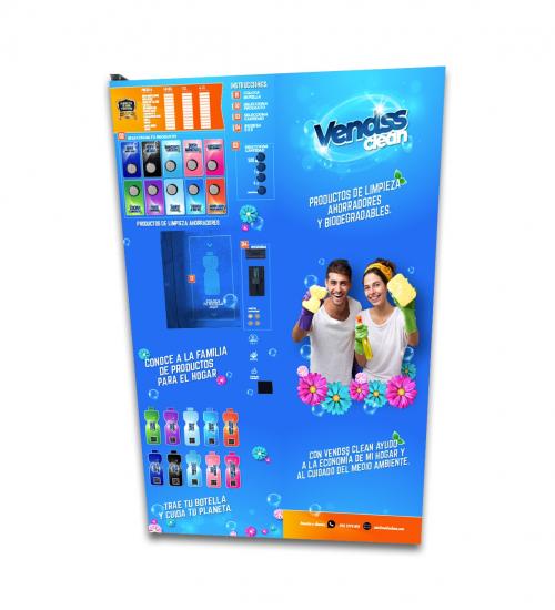 MAQUINA DISPENSADORA DE PRODUCTOS DE LIMPIEZA VENDSS CLEAN